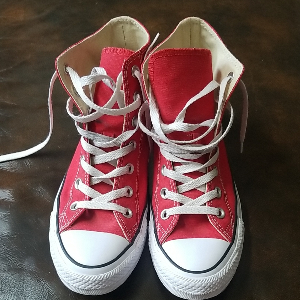 Converse Chuck Taylor All Star Unisex Red Canvas High Top Sneakers